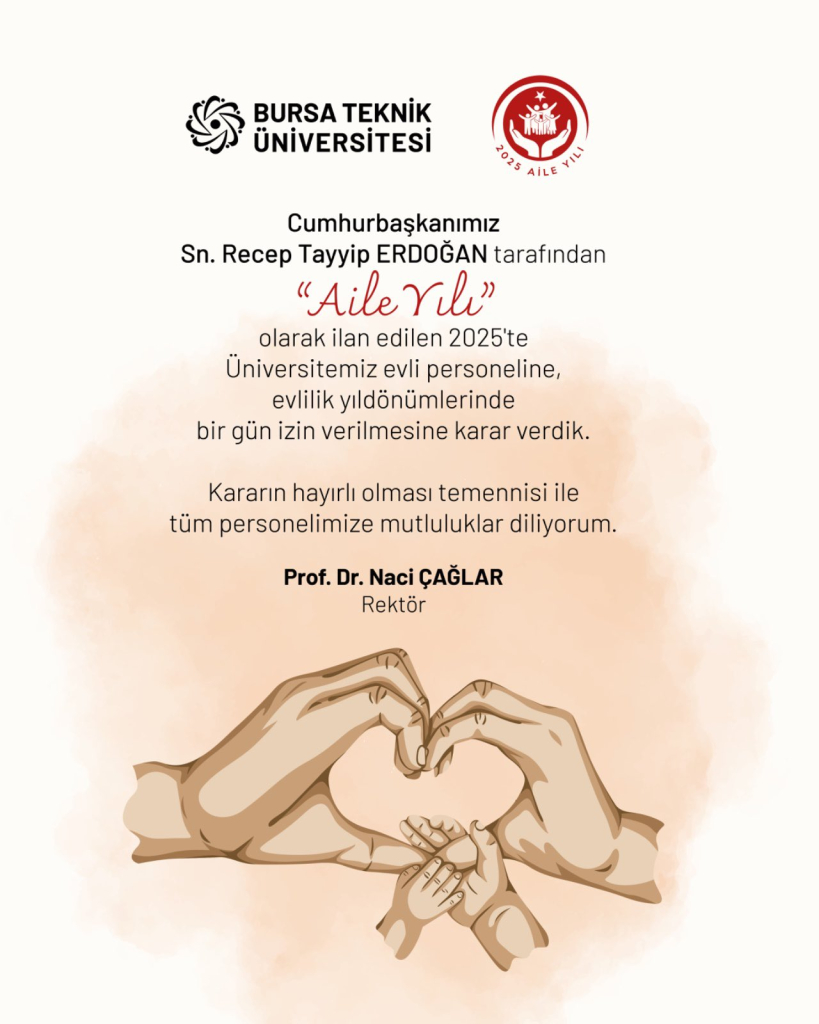 2025 ‘Aile Yılı’nda Üniversitelerden Anlamlı Karar: Evlilik Yıldönümünde Personellere İzin Müjdesi!