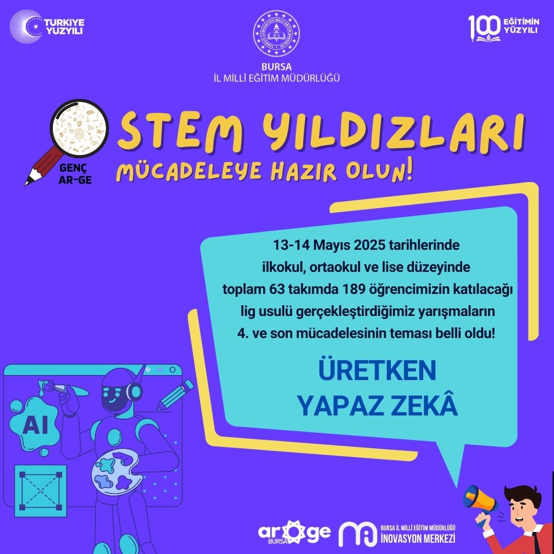 STEM Yıldızları Mayıs'ta Üretken Yapay Zekâ ile Yarışacak!