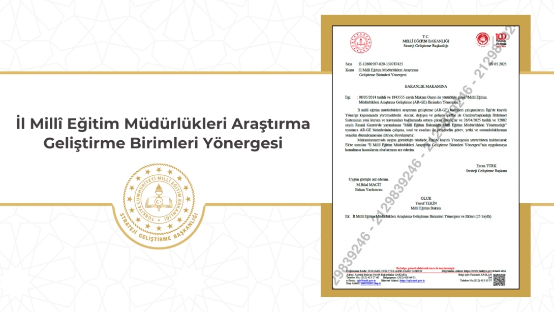 MEB'den AR-GE Birimlerine Yeni Düzenleme: Yönerge Yürürlüğe Girdi