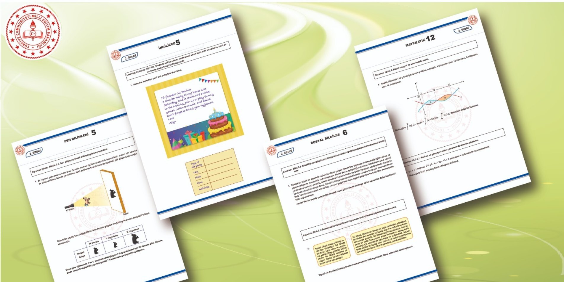 MEB’den 2. Dönem 2. Yazılı Sınavları İçin Örnek Sorular ve Çözüm Videoları Yayınlandı