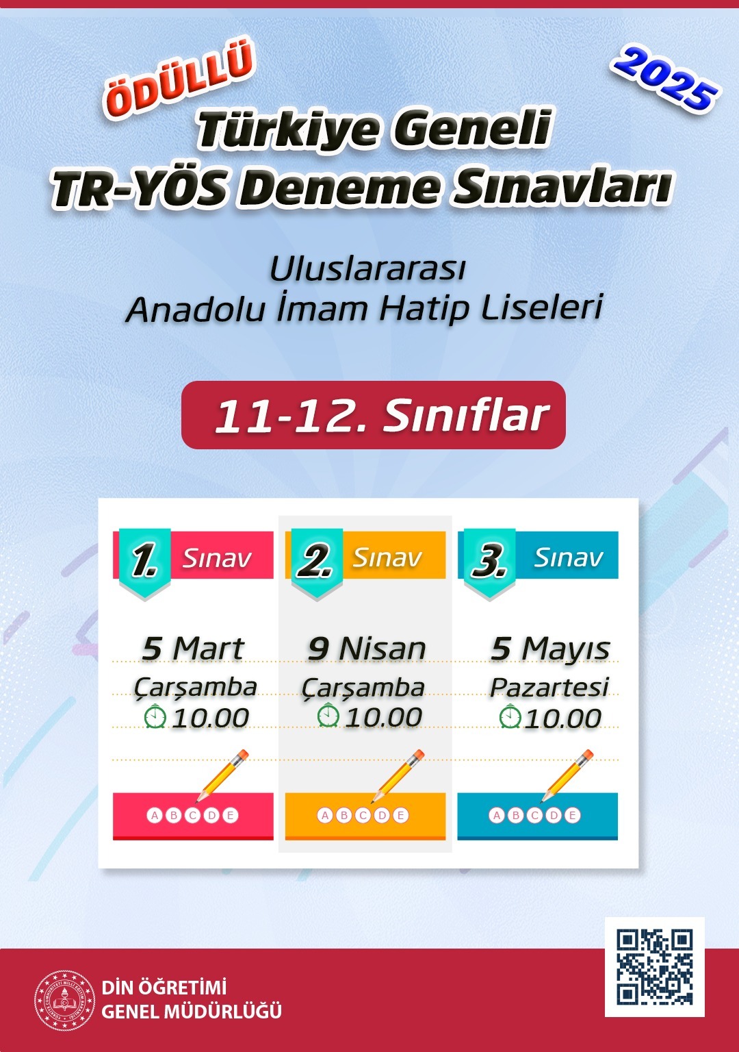 Yabancı Öğrencilere TR-YÖS Deneme Sınavı: Uluslararası AİHL'lerde Uygulandı