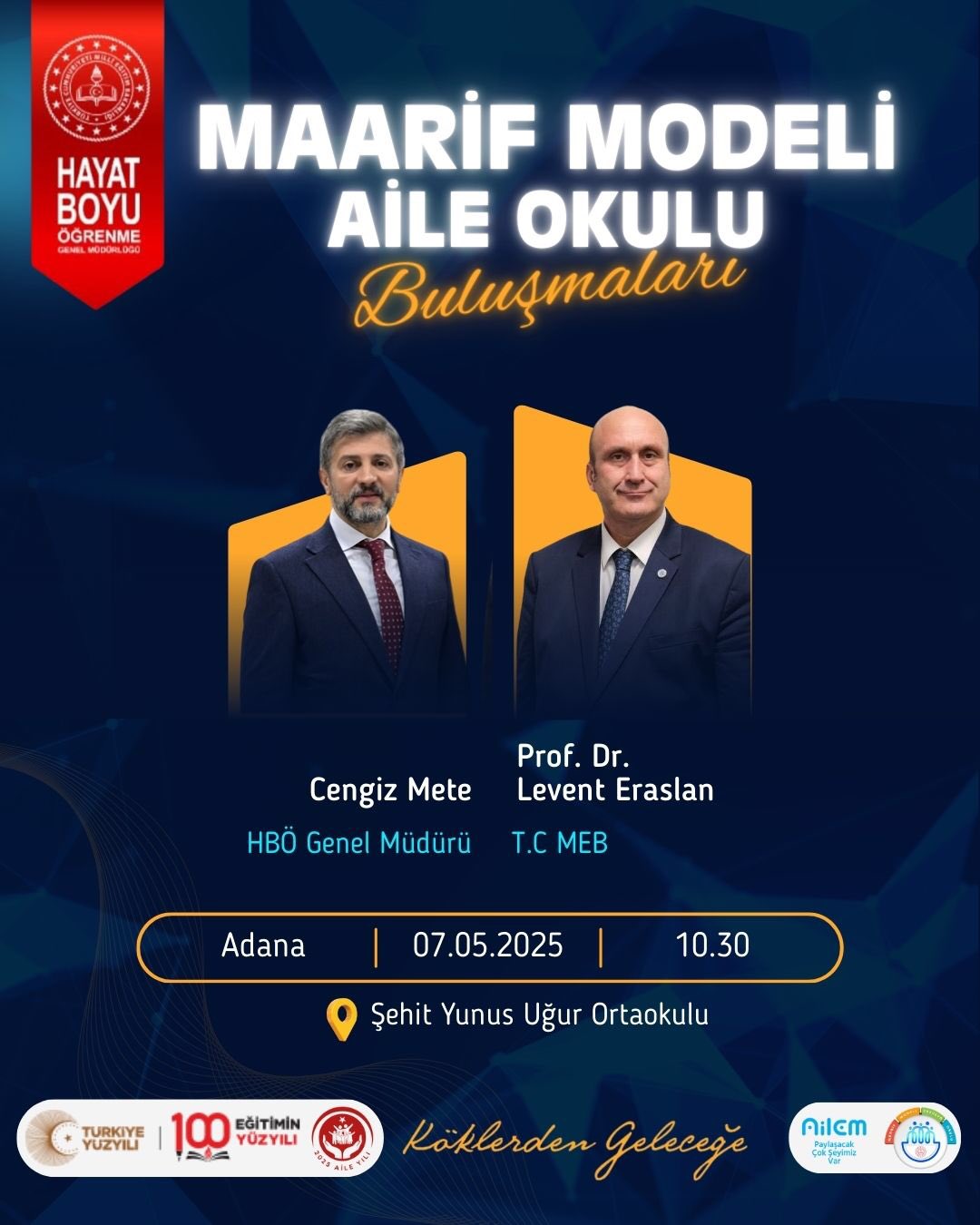 Adana’da Aile Okulu Buluşması: Maarif Modeli Velilerle Buluşuyor
