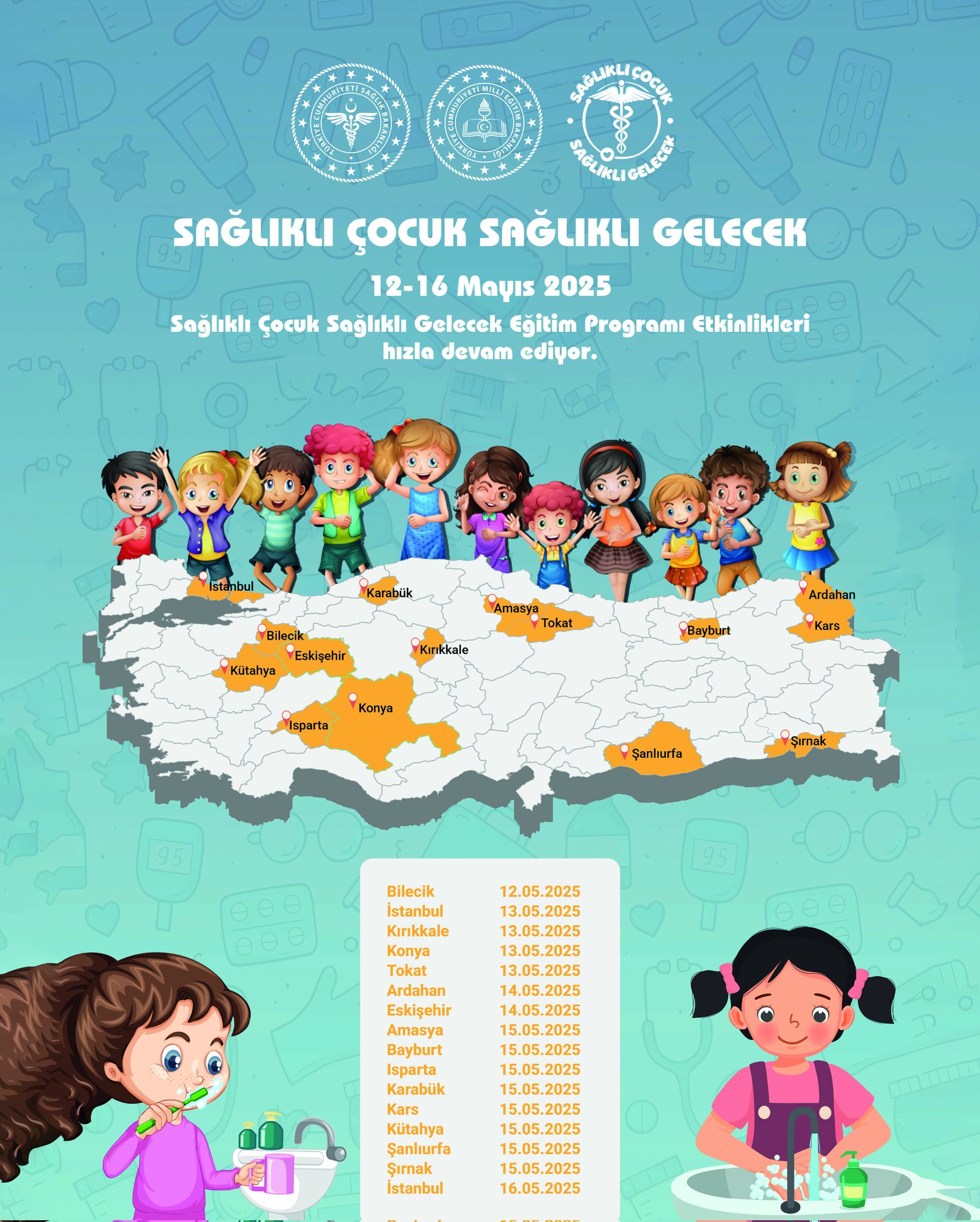 “Sağlıklı Çocuk, Sağlıklı Gelecek” Projesi 81 İlde Başladı! İşte Mayıs 2025 İl Programı