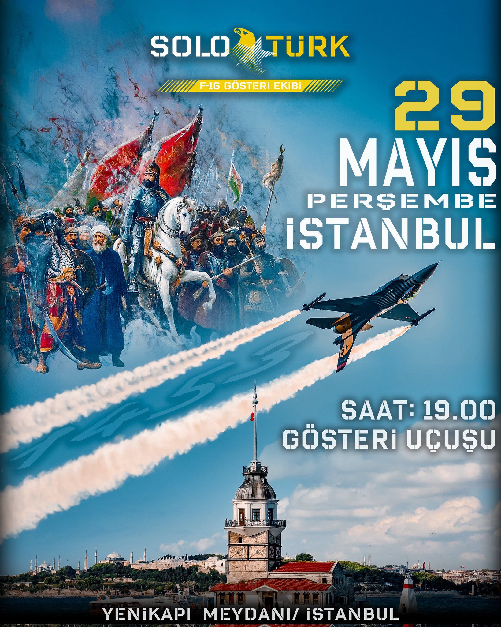 SOLOTÜRK'ten İstanbul Fethi'ne Özel Gösteri Uçuşları: Ne Zaman, Nerede İzlenir?