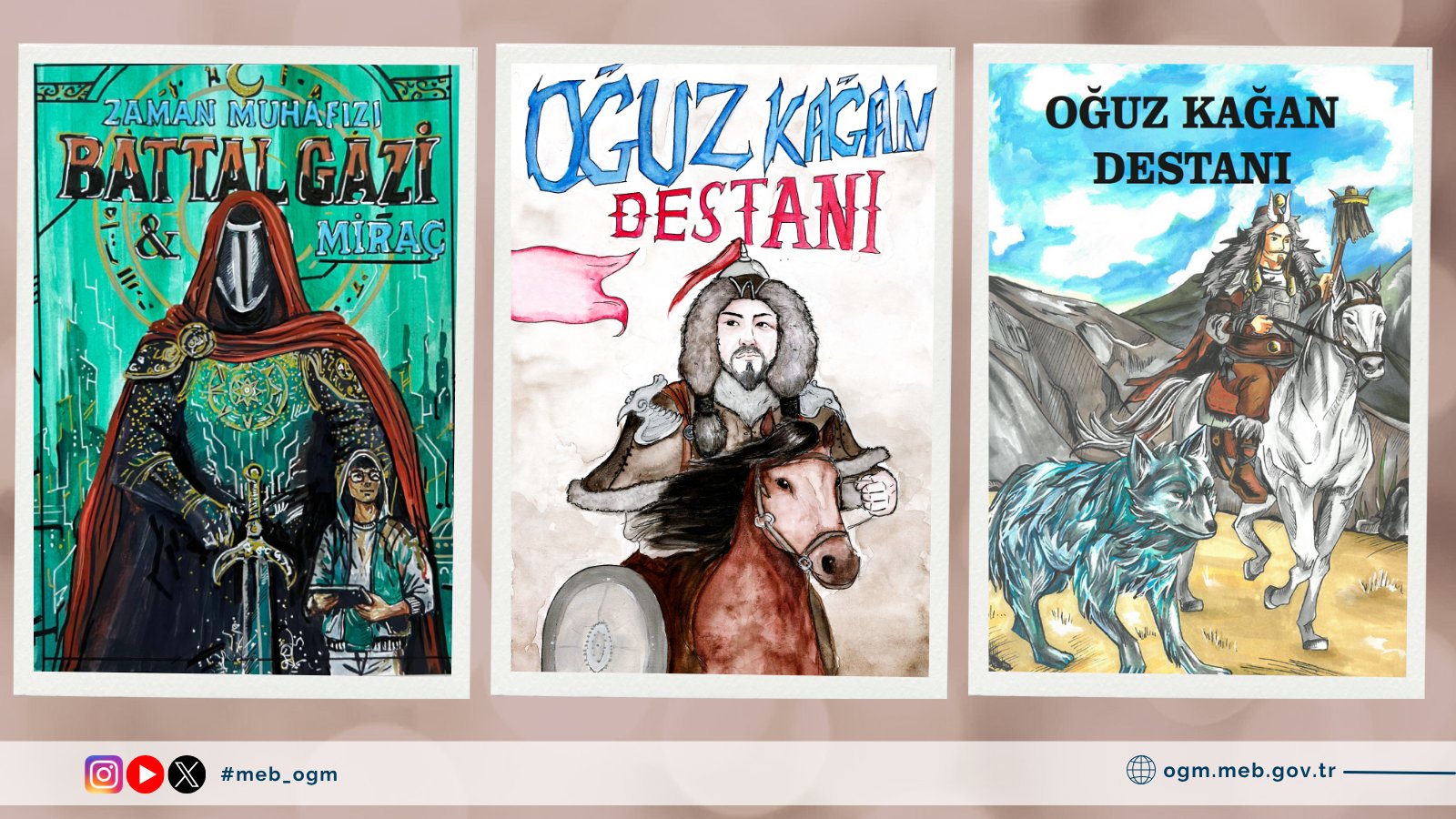 "Destanlarımı Çiziyorum" Yarışmasıyla Türk Destanları Genç Yeteneklerin Kaleminden Hayat Buldu