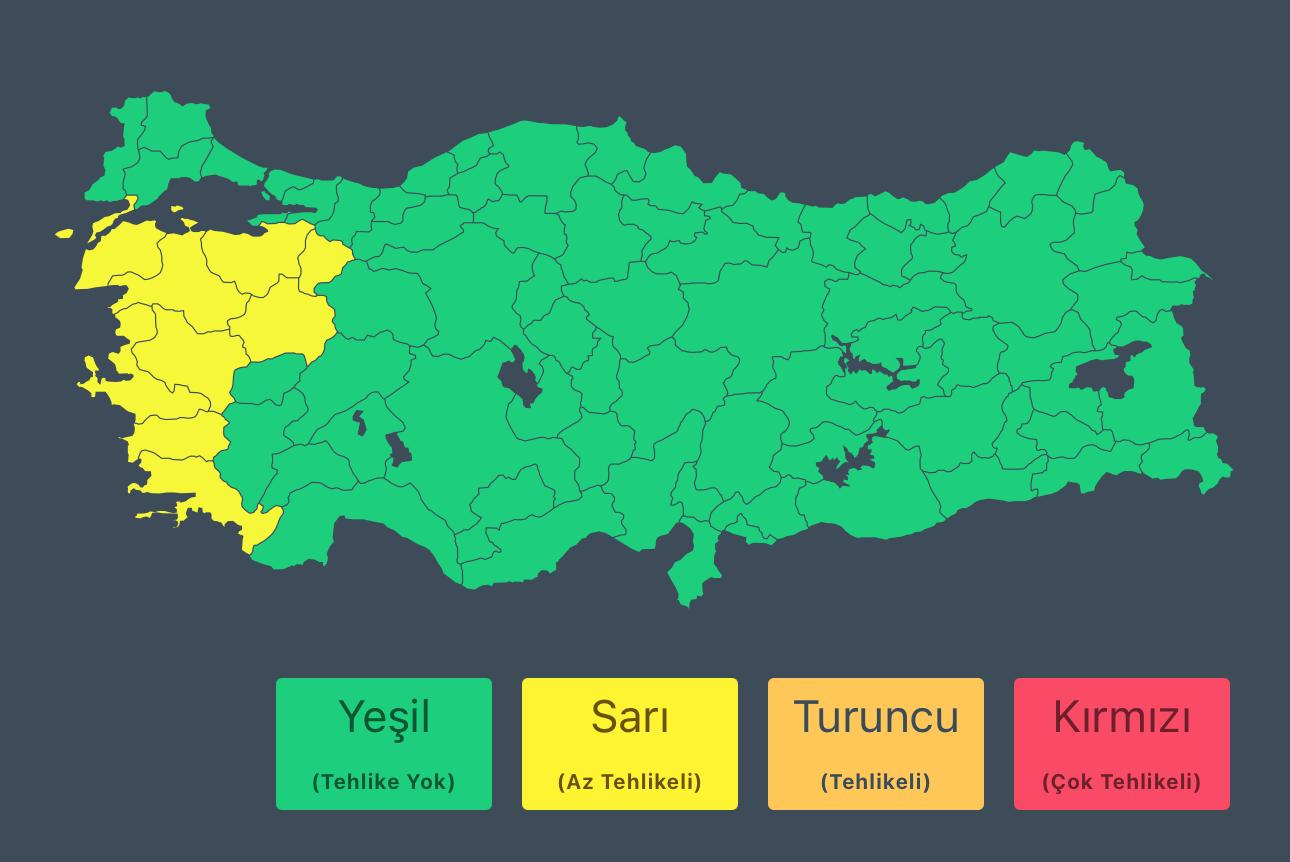 28 Haziran'da 9 İl İçin Sarı Uyarı: Kuvvetli Rüzgar ve Fırtınaya Dikkat!