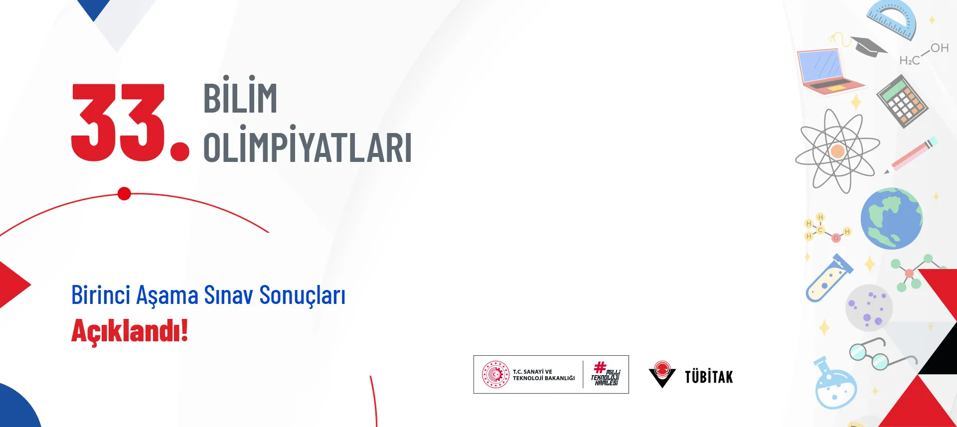TÜBİTAK 33. Bilim Olimpiyatları 1. Aşama Sınav Sonuçları Açıklandı: 509 Öğrenci ve 156 Öğretmen Başarı Gösterdi