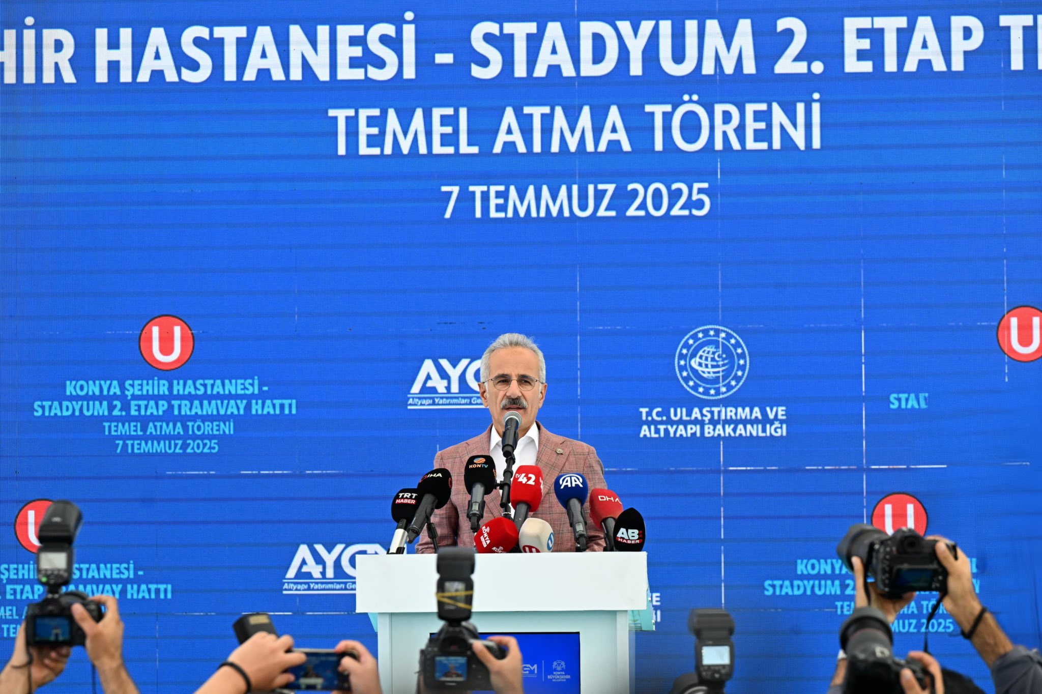 Konya Stadyum–Şehir Hastanesi Tramvay Hattı'nın Temeli Atıldı! Ulaşım Ağı 134 Kilometreye Çıkıyor