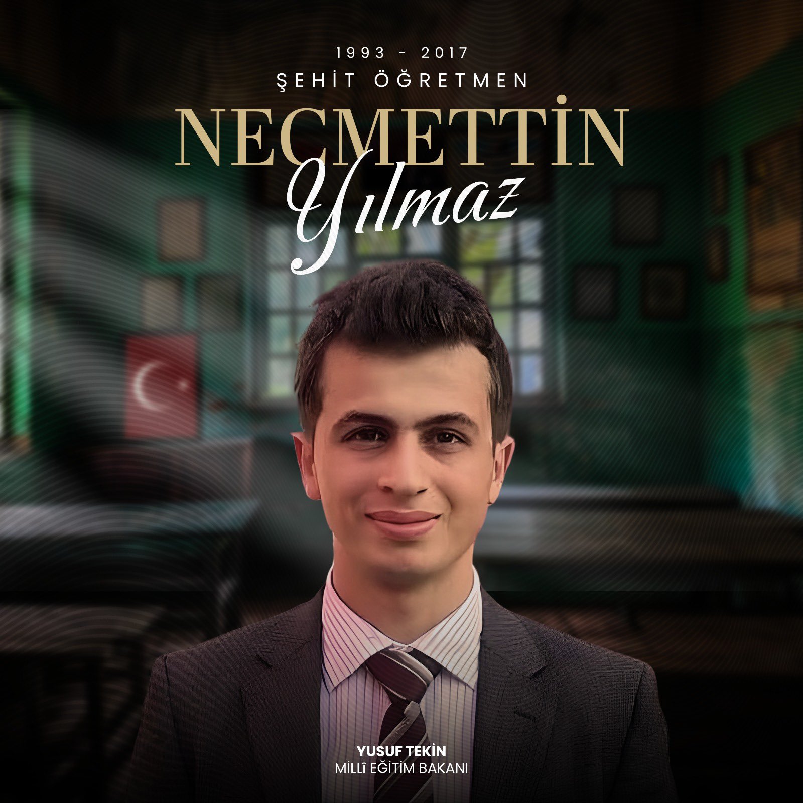 Bakan Tekin'den Şehit Öğretmen Necmettin Yılmaz’ın Şehadetinin 8. Yılında Anma Mesajı