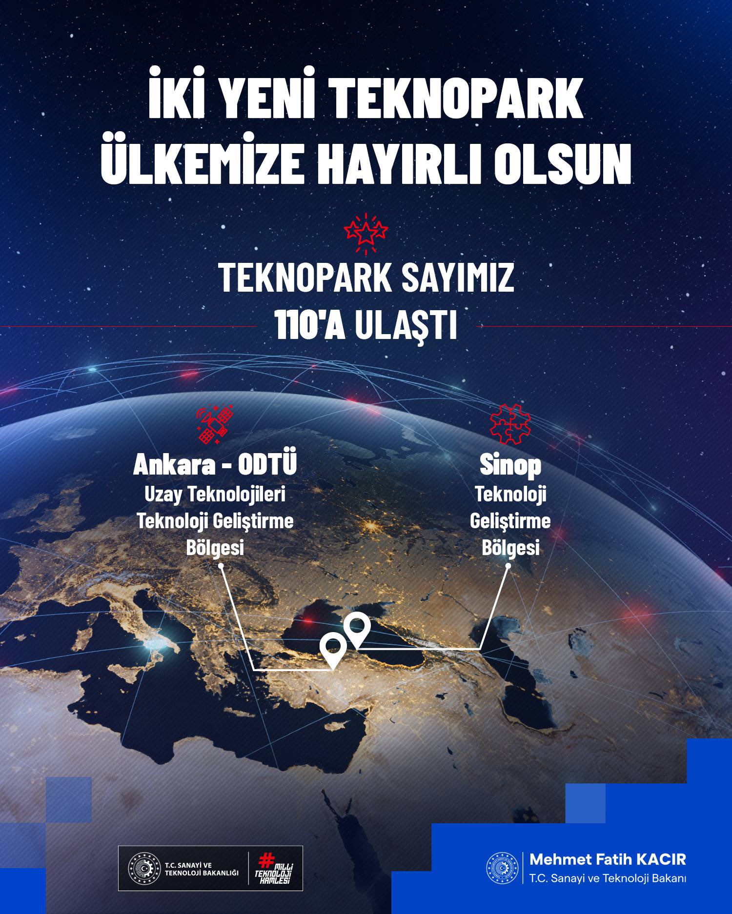 Teknopark Sayısı 110’a Yükseldi: ODTÜ ve Sinop'ta Yeni Teknoloji Geliştirme Bölgeleri Kuruldu