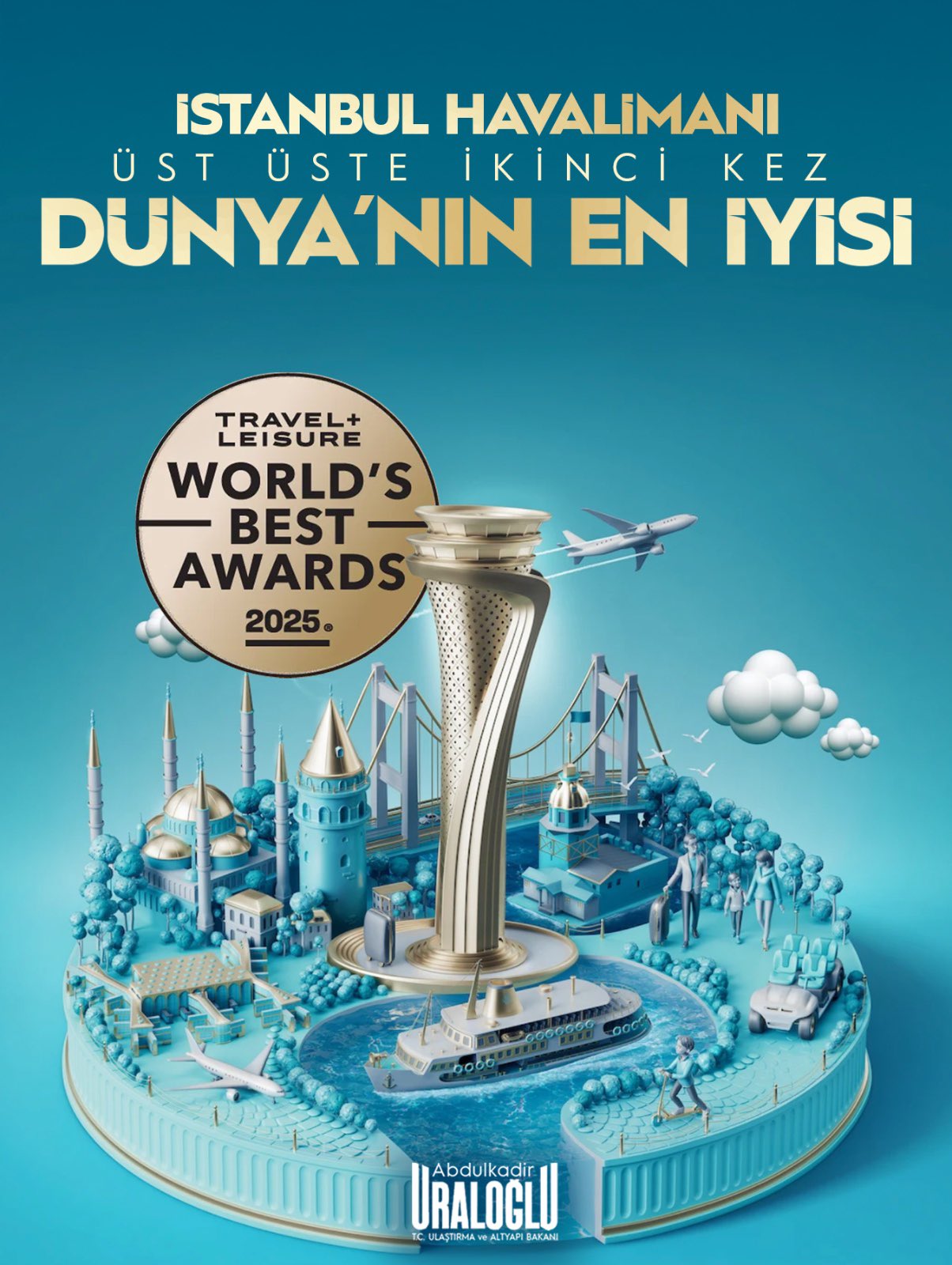 İstanbul Havalimanı, Üst Üste İkinci Kez Dünyanın En İyi Uluslararası Havalimanı Seçildi