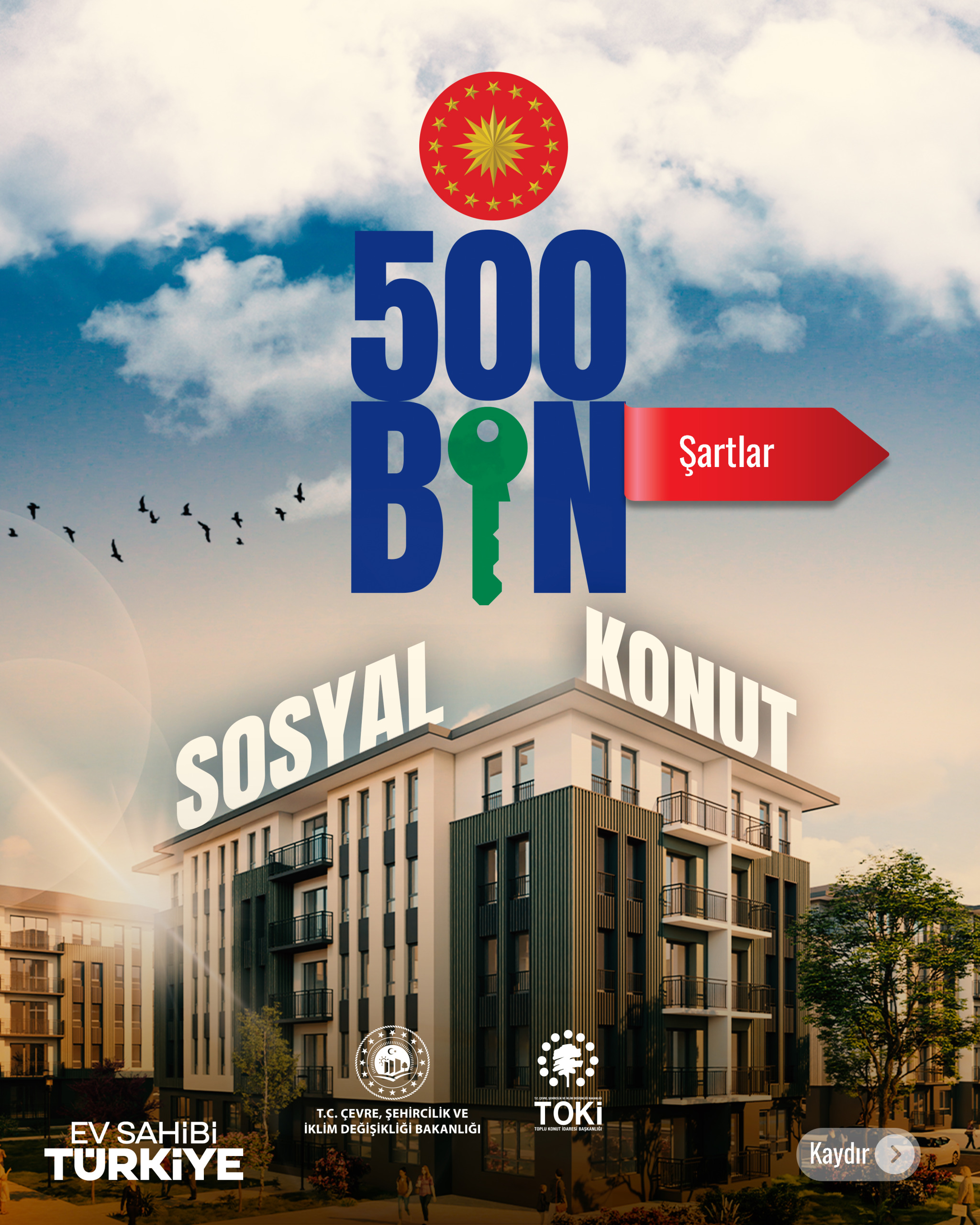 TOKİ 500 Bin Sosyal Konut Başvurusu Başladı! İşte 2025 Başvuru Şartları, Gelir Sınırı ve Kriterler