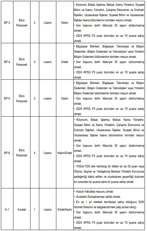 YÖK 35 Sözleşmeli Personel Alım İlanı