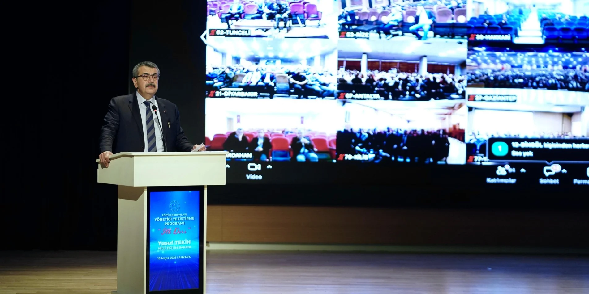 Eğitim Kurumları Yönetici Yetiştirme Programı, Bakan Tekin'in Verdiği İlk Dersle Başladı