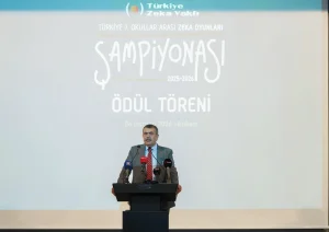 Bakan Tekin, “Türkiye 7. Okullar Arası Zekâ Oyunları Şampiyonası” Ödül Töreni’ne Katıldı