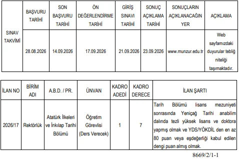 Munzur Üniversitesi 16 Öğretim Üyesi ve 1 Öğretim Elemanı Alım İlanı Munzur Üniversitesi 16 Öğretim Üyesi ve 1 Öğretim Elemanı Alım İlanı