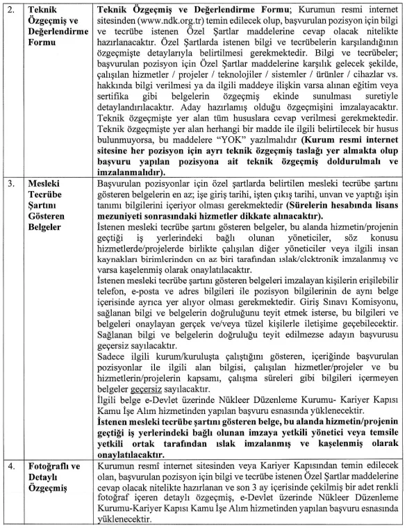 Nükleer Düzenleme Kurumu 8 Sözleşmeli Personel Alım İlanı